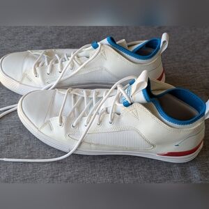 Converse White and Blue Low-Top Sneakers